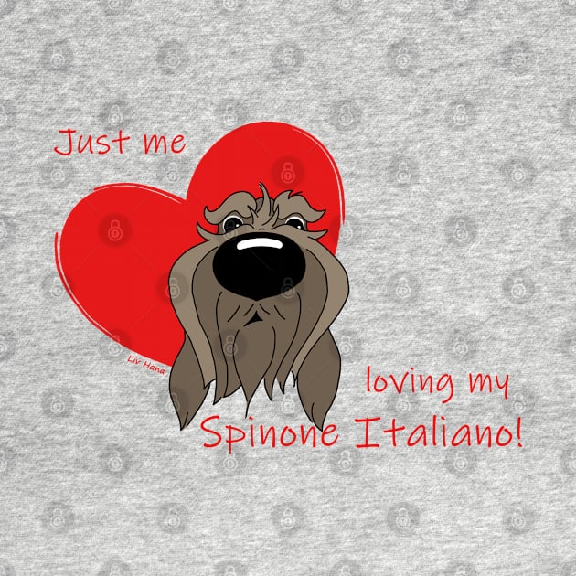 Just me loving my Spinone Italiano by LivHana